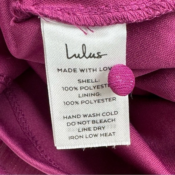 Lulus Tier for the Drama Magenta Purple Lurex Tiered Midi Dress - Picture 15 of 15